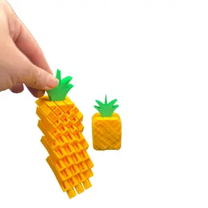 Pineapple Pixel Fidget Toy – 3D Printed Sensory Desk Toy for Stress Relief & Focus