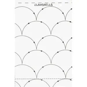 Quilt Pattern On A Roll Clamshells
