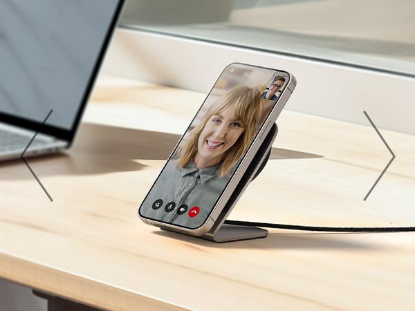 INIU Wireless Charger, 15W Fast Charging Magnetic Wireless Charger Stand Travel Essential Wireless Charging Station with Sleep-Friendly Adaptive Light, for iPhone 17/16/15/14/13/12 Series Airpods Multifunctional Portable Adapter Smartphone Multifunctional