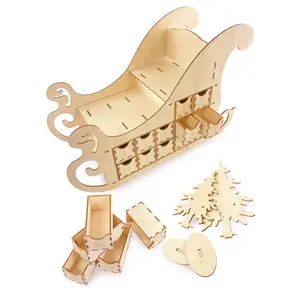 Ulanik Advent Calendar Sleigh Craft Kit 3+