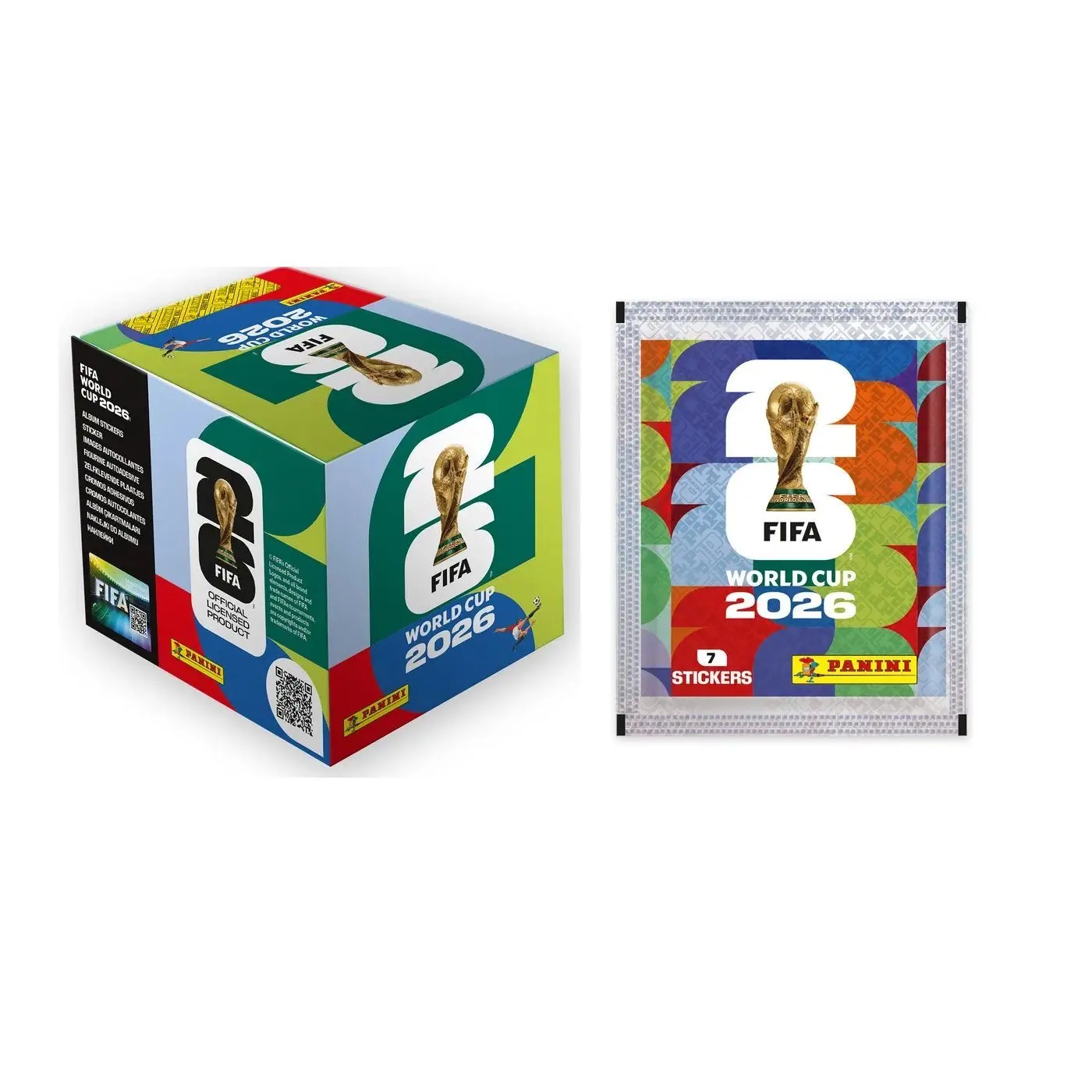Panini FIFA World Cup 2026 International Edition Soccer Sticker Collection, 50-Pack Box - International Soccer Sticker Collectible Sports Trading Card Accessory
