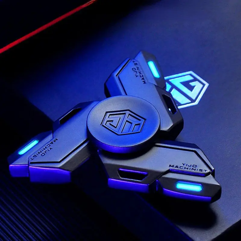 Black Friday Deal! YUJO MACHINIST Metal Luminous Handheld Spinner - Steel Magnetic Gyro, Durable Glow-in-Low-Light EDC Stress Relief Toy for Adults, Ideal Gift tiktokshopbacktoschool