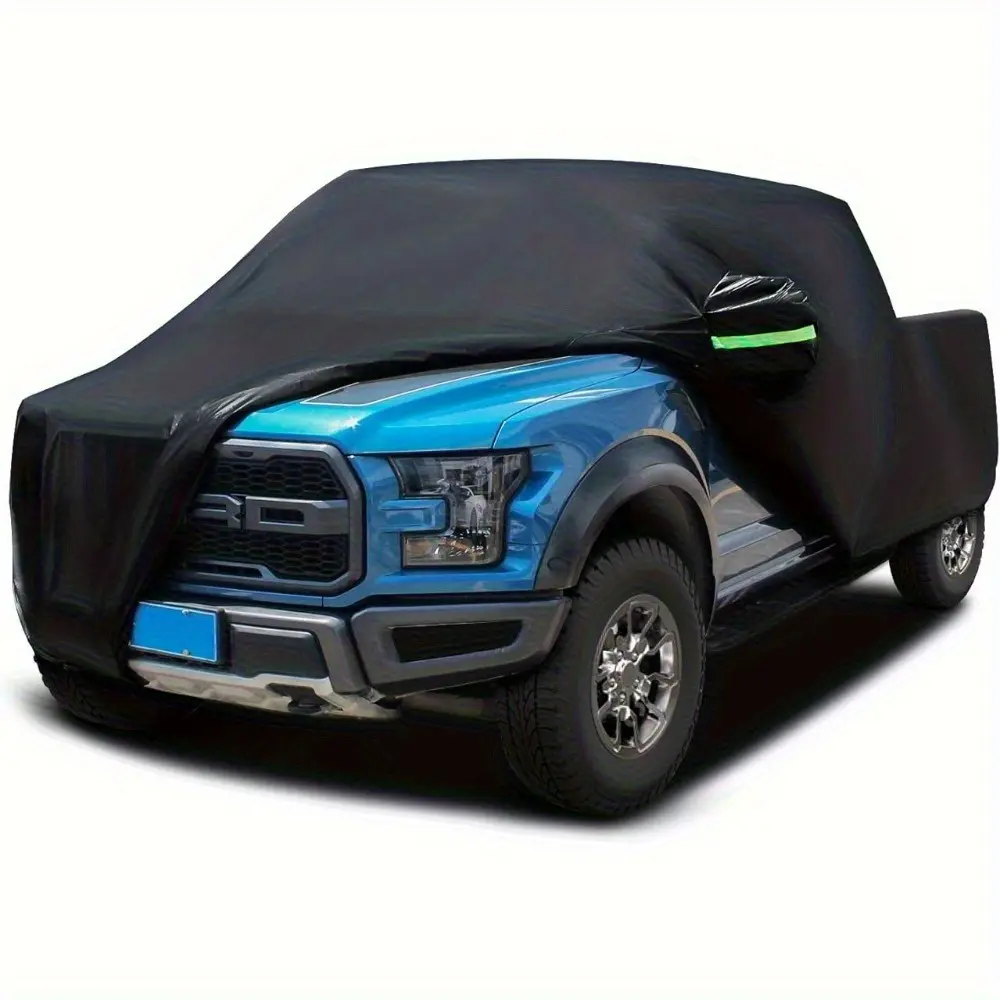 All-Weather Waterproof Truck Cover for Ford F-150 & RAM 1500 | UV Sun Protection Dust-Proof Scratch-Resistant Pickup External Cover Pickup Truck Covers Truck Car Cover