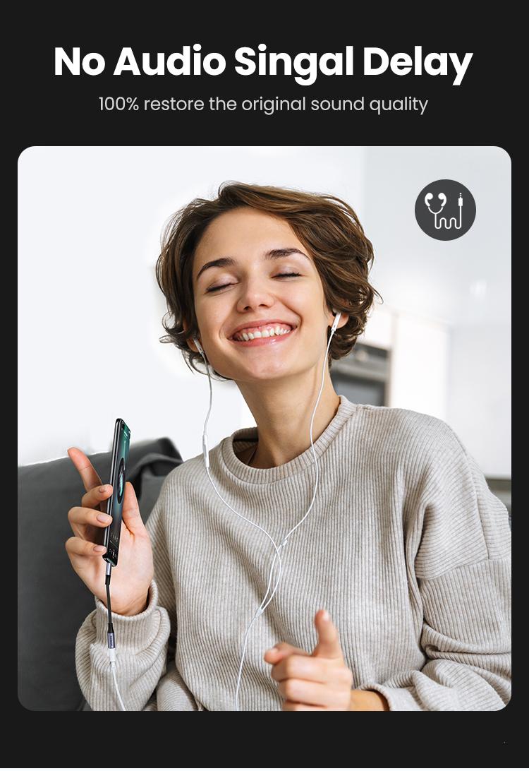 UGREEN USB C/Lightning to 3.5mm Audio Adapter Type C to Headphone Aux Jack Dongle HiFi DAC Cable Cord Compatible with iPhone 11-16 Pro Max, iPad, Galaxy S25 Ultra-Deals for you,Labor Day Sale，TikTokShopBlackFriday ,TikTokShopHolidayHaul