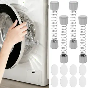 4/2Pcs Washing Machine Door Prop Silicone Magnetic Front Load Washer Door Holder with Flexible Spring for Most Washing Machines