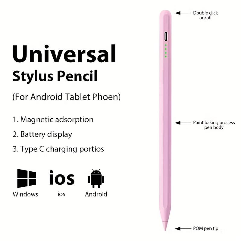 Universal Stylus for iPad,iPhone,Android Tablet, Touch Screen Pen Compatible with Apple Pencil,Windows and Mobile Phone-Power Mode: USB Charging, Working Voltage: ≤ 36V, Rechargeable Battery: Lithium Battery-Polymer, rechargeable Battery, Including Universal Stylus for iPad,iPhone,Android Tablet, Touch Screen Pen Compatible with Apple Pencil,Windows and Mobile Phone-Power Mode: USB Charging, Working Voltage: ≤ 36V, Rechargeable Battery: Lithium Battery-Polymer, rechargeable Battery, Including
