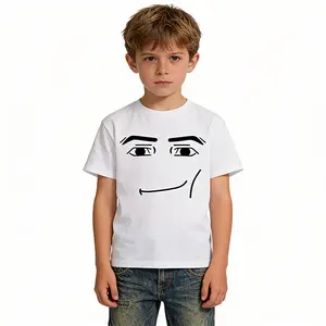 Funny Meme Shirt for Kids, Soft Cotton Man Face T-Shirt, Trendy Casual Wear for Boys and Girls, Great Gift for Young Gamers