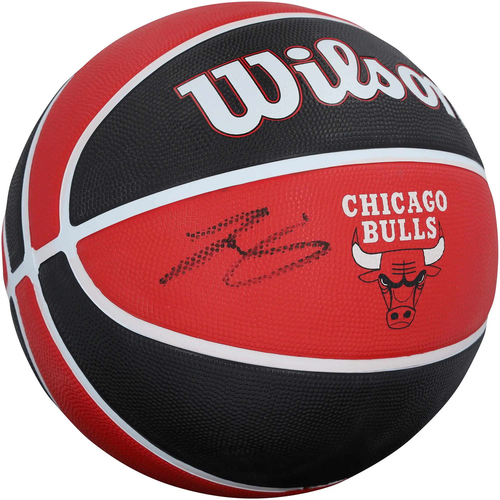 Josh Giddey Chicago Bulls Autographed Wilson Red and Black Team Tribute Basketball - Fanatics Authentic Certified