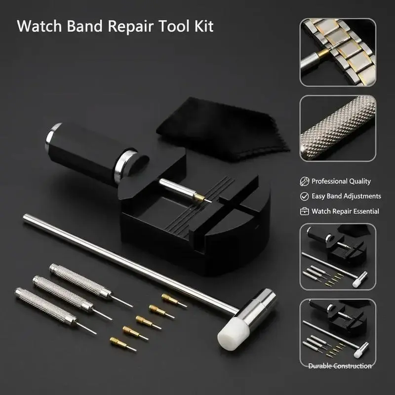 Professional Watch Repair Tool Kit - Watch Link Band Pin Remover - Repair Toolkit for Watch Band Adjustment & Bracelet Sizing
