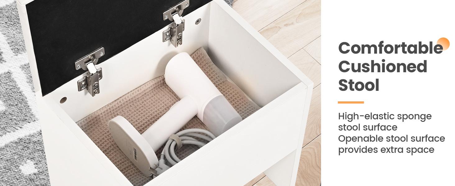 【2packages shipping】Makeup Vanity with Mirror and Drawers Vanity Desk Set with 3 Modes Adjustable Brightness Lights and USB Power Outlet