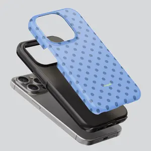 Fragola CUTE JEANS iPhone Case -Cute Blue Polka Dot iPhone Case  Tough Shockproof Phone Cover for iPhone 11 12 13 14 15 16 17 Pro Max  Minimalist & Durable Protection