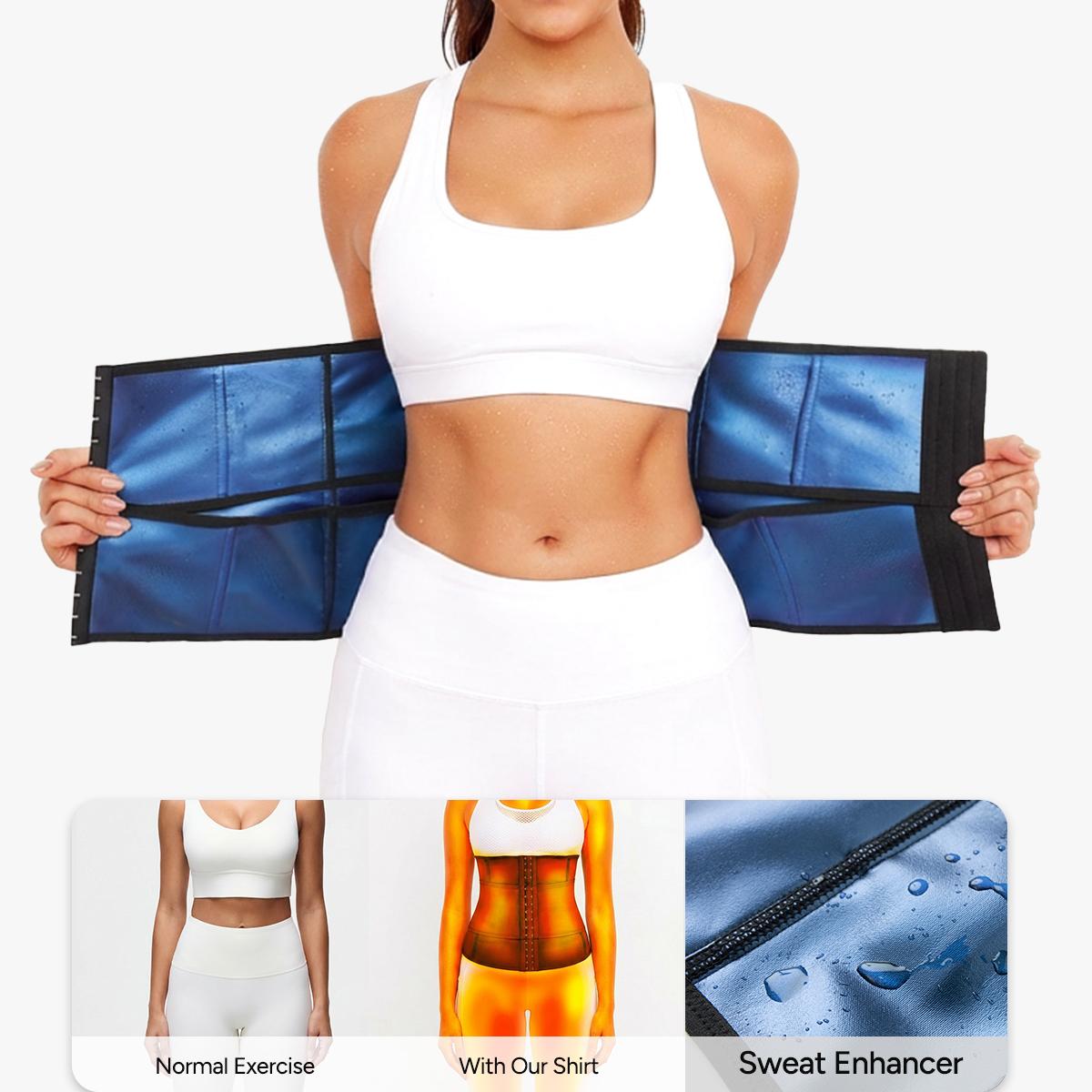 【LIVE】Nebility Women’s Sauna Suit Waist Trainer Sweat Band with Waist Support for Stomach Slimming Workout Belt Promotes Sweating
