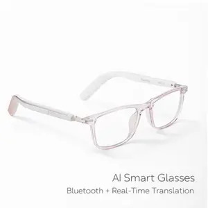 Open-Ear Bluetooth Smart Glasses with Wireless Audio & AI Translator, Photochromic Lenses, No Subscription Required, Hands-Free Audio for Travel & Daily Use