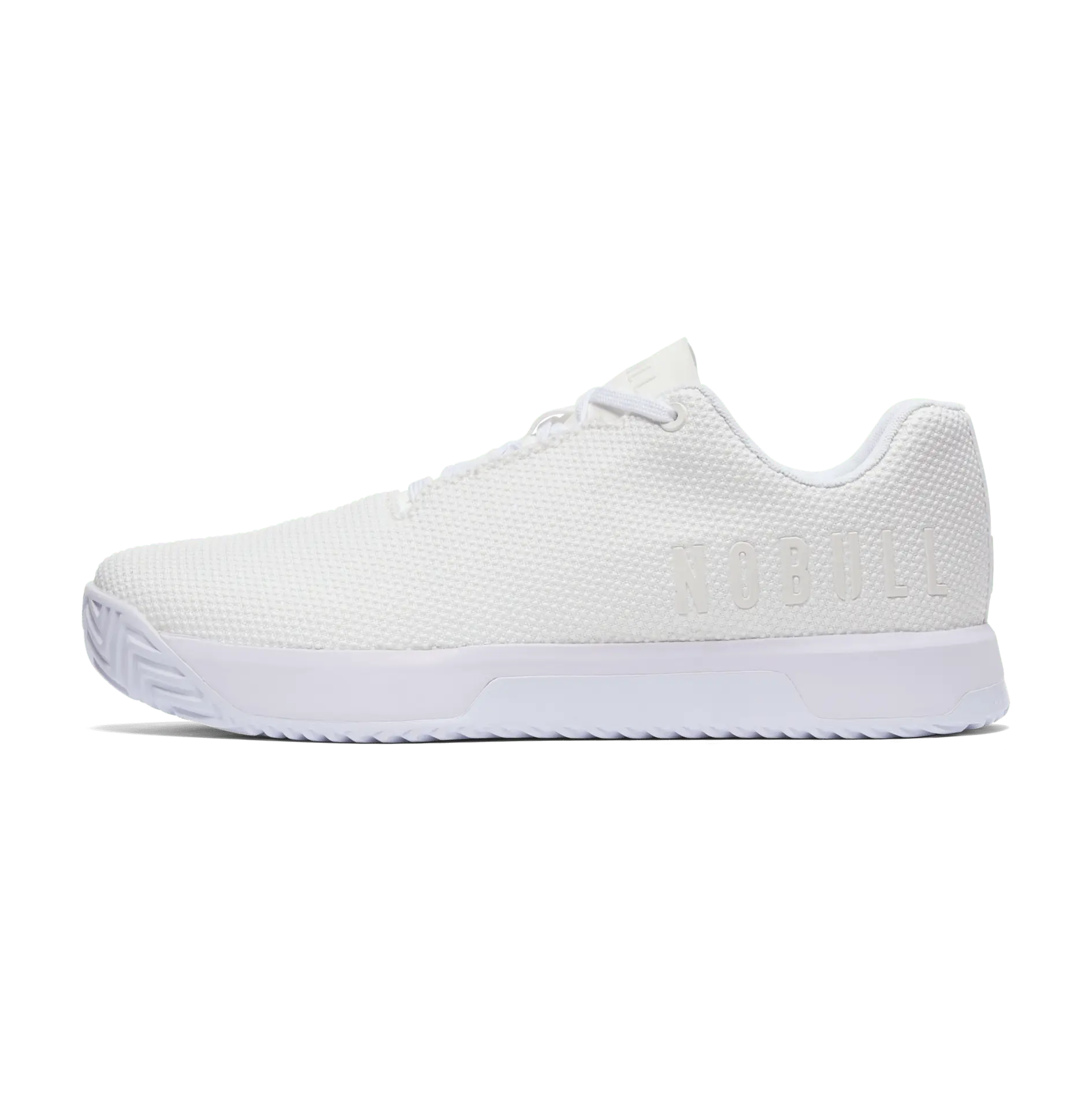 NOBULL Men's Outwork Edge (Impact) Shoe in White - OG Strength Training Shoe, Durable Gym Trainer, Lifting Sneaker