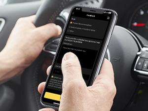 Ancel Echo OBD2 Scanner Bluetooth - All Systems Car Diagnostic Tool,  Bidirectional  Code Reader with Resets,  Battery Registration Wireless OBD2