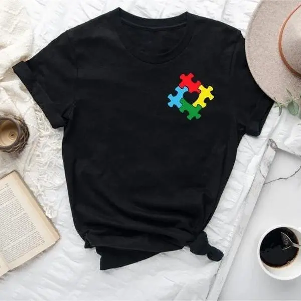 Be Kind Autism Awareness Shirt, Special Education Tshirt  Shorts Tshirt Casual Cotton