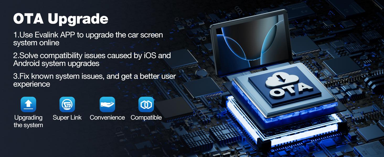 【SpringGlowUp】VOLAM 7-inch Wirelesss CarPlay Screen,supports landscape and portrait display compatible with carplay/Android Auto,supports AUX/Bluetooth/speaker output,suitable for upgrading older car models,in-car audio playback travel navigation