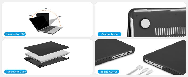 MOSISO Compatible with MacBook Pro 14 inch Case 2026 2025 2024 2023 2022 2021 M5 M4 M3 M2 M1 A3434 A3112 A3185 A3401 A2918 A2992 A2779 A2442,Hard Case&Keyboard Cover&Screen Film&Pouch