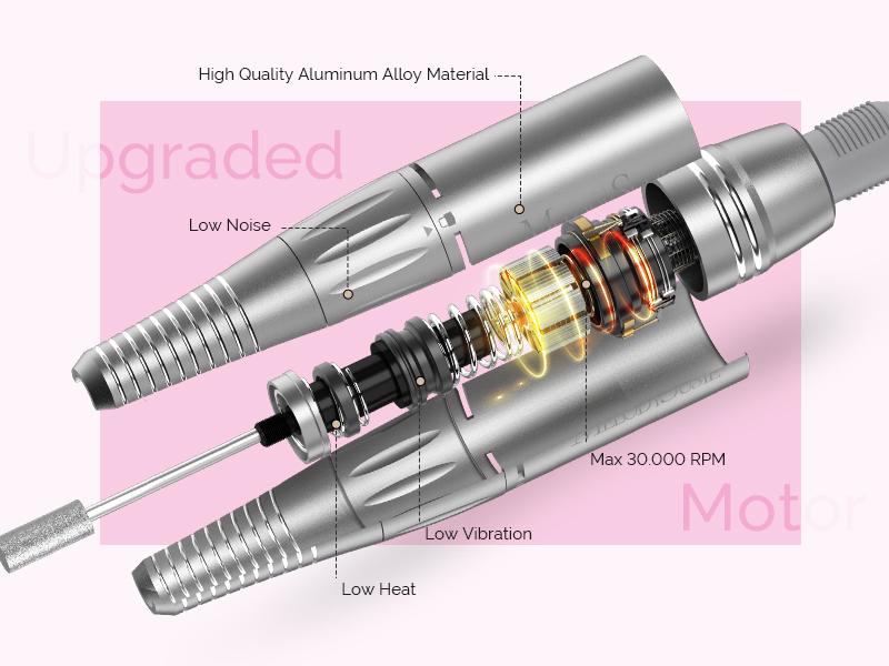 Melodysusie x Prettyndivine SC300F Nail Drill & P-Plus30G Nail Lamp Gift Box