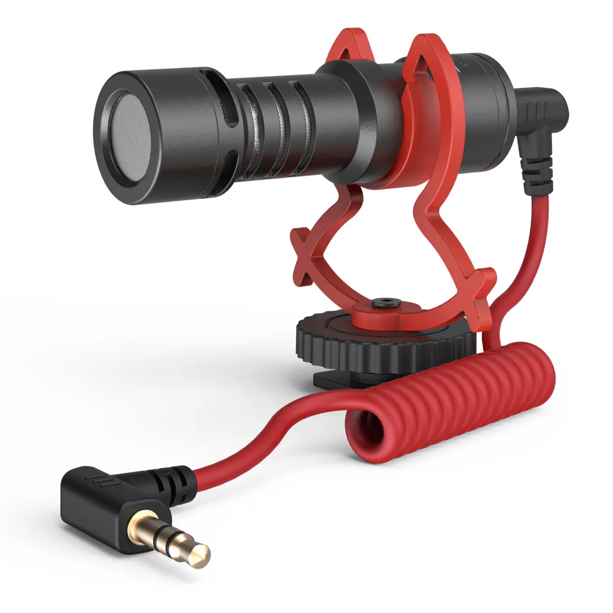 SmallRig 3452 Simorr Wave S1 Lite Compact On-Camera Shotgun Microphone with Cardioid Pickup, Plug-In Design, Windshield, Foam Windscreen, and Vibration Mount
