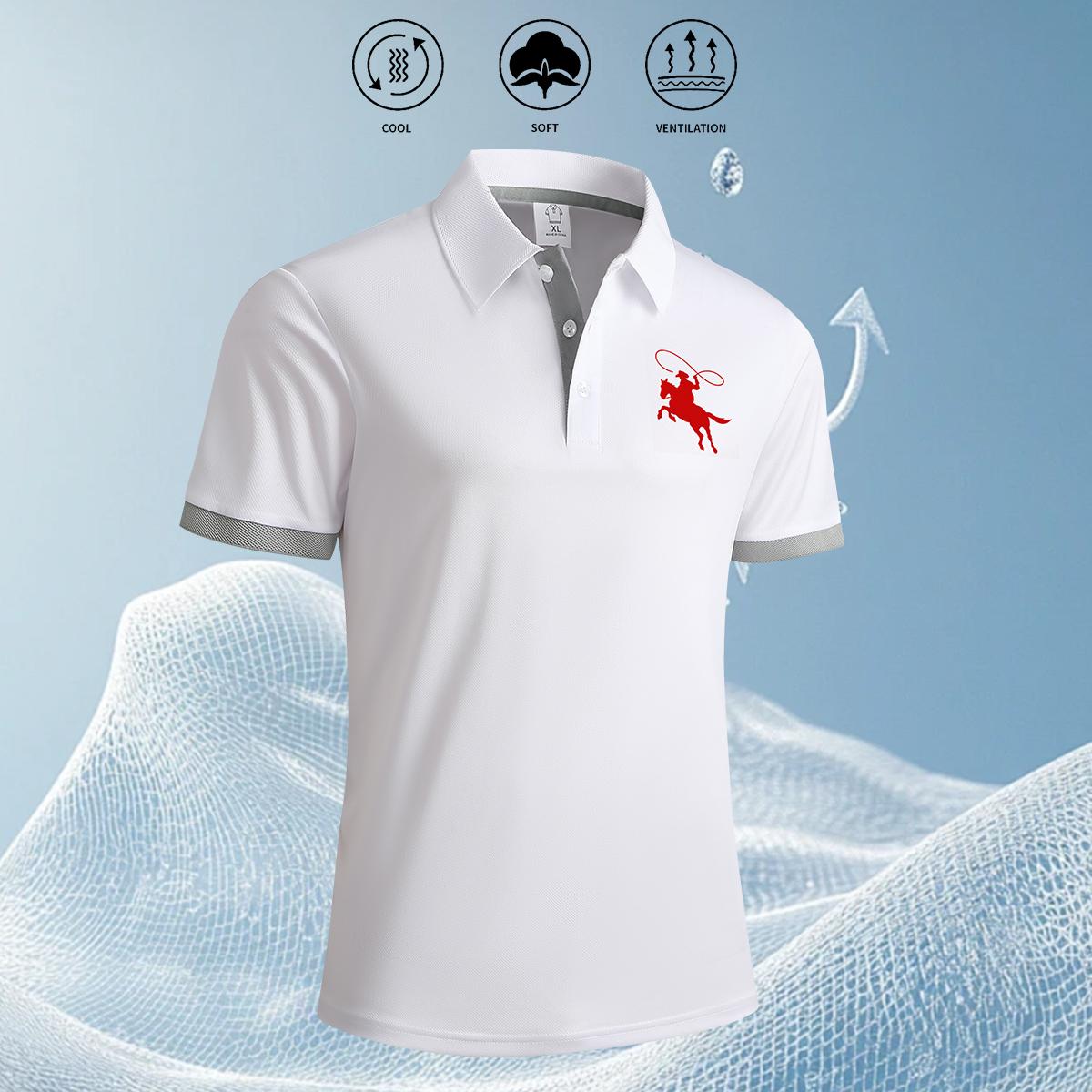 5-Pack Men's Summer Short Sleeve Polo Shirts with Stylish Contrasting Striped Neckline for Casual Wear Masculine Top 5-Pack Men's Summer Short Sleeve Polo Shirts with Stylish Contrasting Striped Neckline for Casual Wear Masculine Top