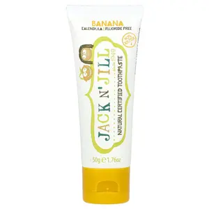 Jack n' Jill Natural Certified Toothpaste, 6 Months+, Banana, 1.76 oz (50 g)