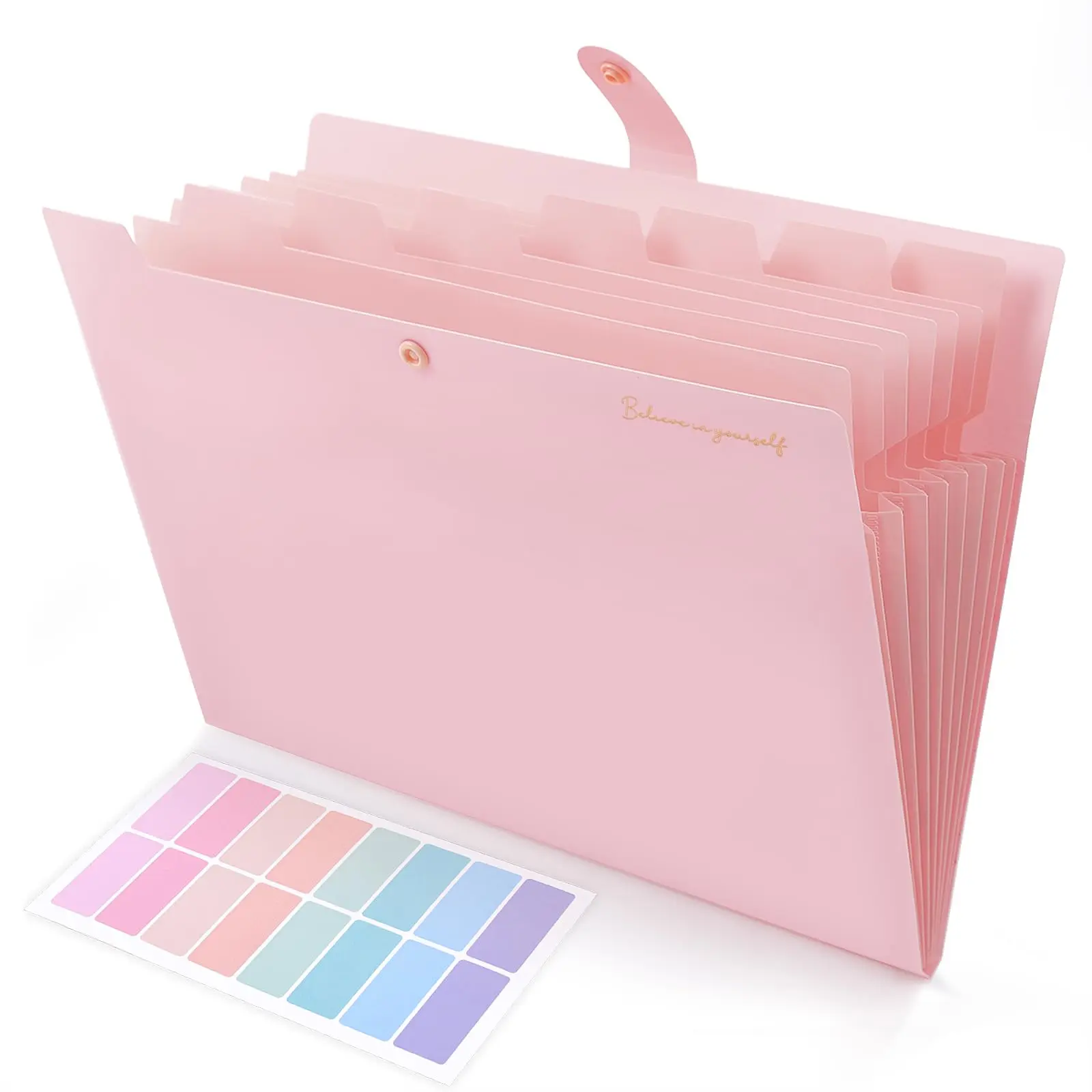 SKYDUE 8-Pocket Expanding File Folder - 12.8" x 9.8", 6 oz Accordion Document Organizer with Tabs, Back to School Shopping Essential for School Supplies, Office Accessories Use in Office Settings