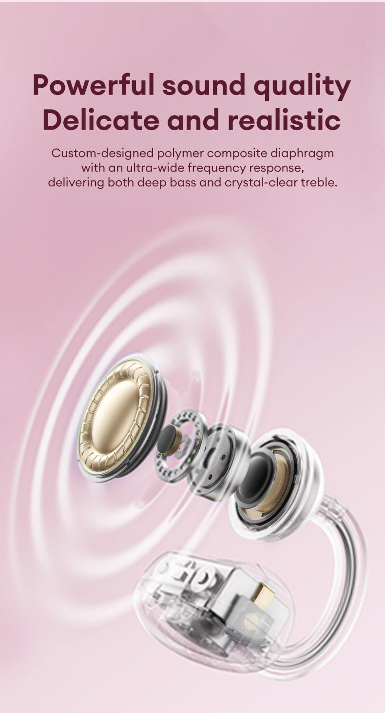 PAXA M161 Stylish Clip-On Wireless Headphones with Bluetooth 6.0, Built-In Makeup Mirror & Fill Light, Hi-Definition Sound, Low-Power Stable Connection, Audio Earbuds for Music & Phone Calls, Perfect Gift for Girls PAXA M161 Stylish Clip-On Wireless Headphones with Bluetooth 6.0, Built-In Makeup Mirror & Fill Light, Hi-Definition Sound, Low-Power Stable Connection, Audio Earbuds for Music & Phone Calls, Perfect Gift for Girls