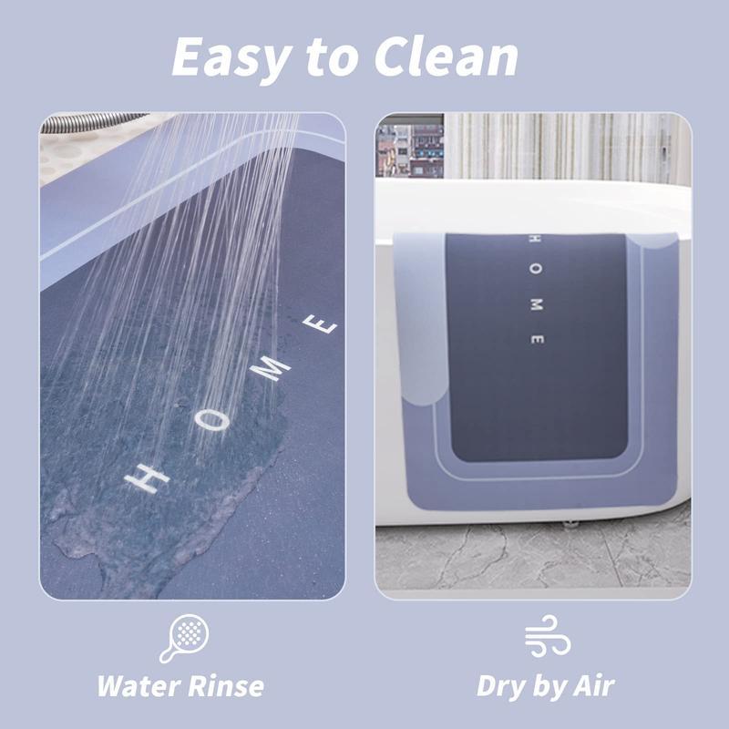Home Brand Non-Slip Bathroom Mat Set of 1/3 Counts Water Absorbent Rug for Bathroom Living Room Kitchen Laundry Home Decor Hygienic Environment Restroom Accessories - Toilet