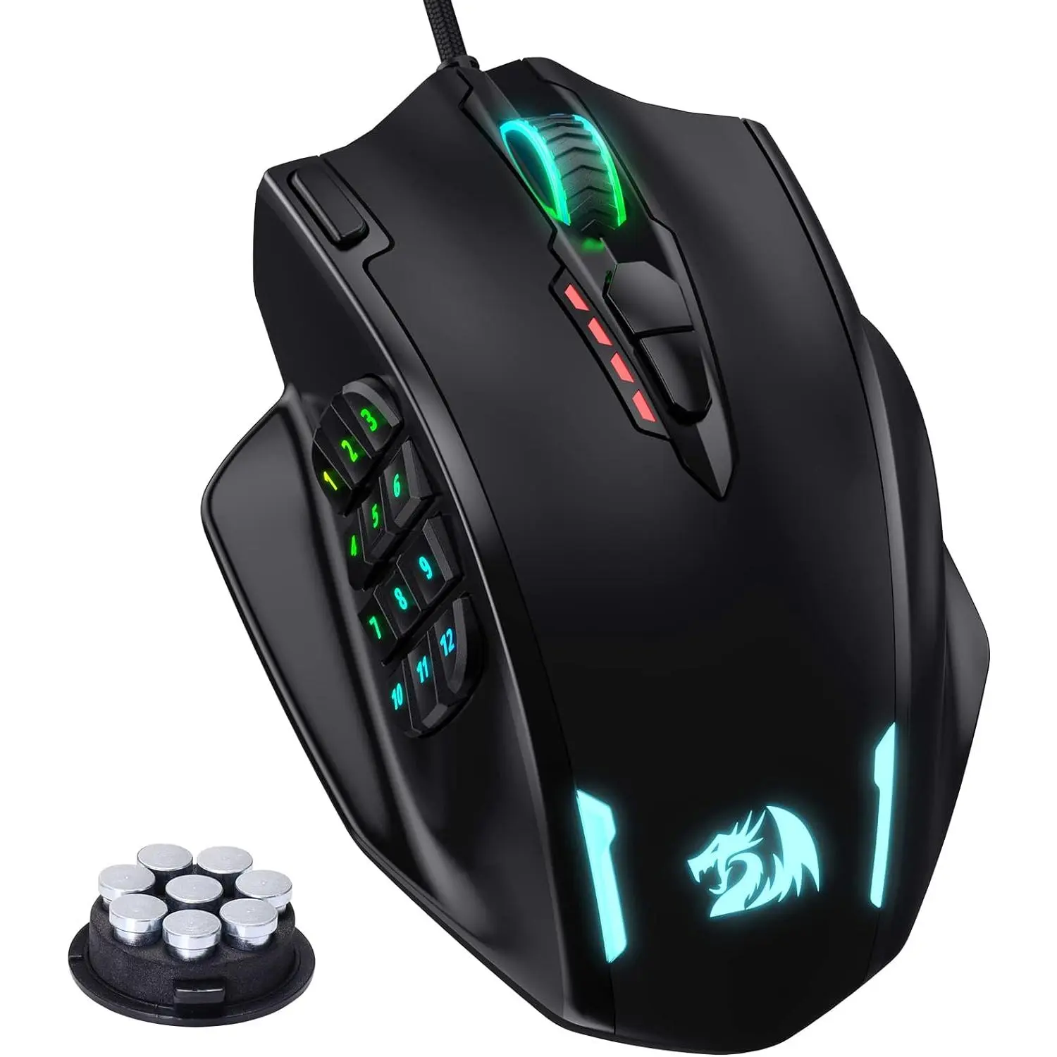 Redragon M908 Wired RGB LED Gaming Mouse with 18 Programmable Buttons,summerwins,back to school,back to school shopping
