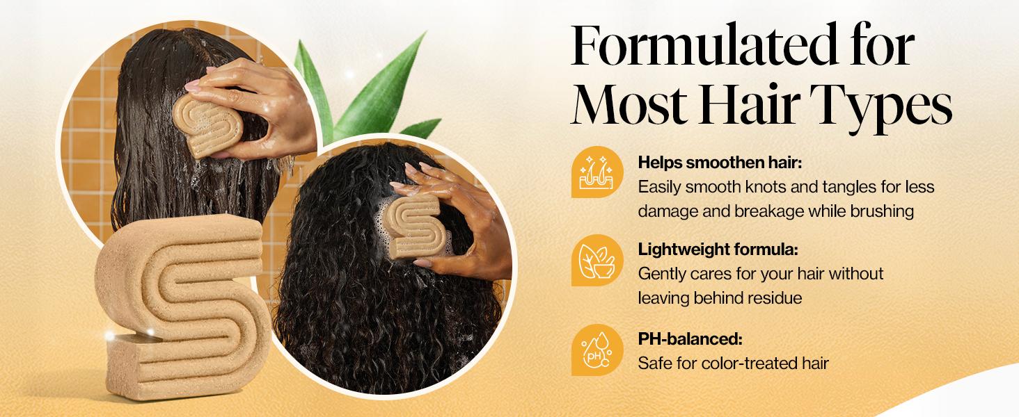 Kitsch Coconut Oil Deep-Moisturizing Solid Shampoo Bar for Curly Hair, Paraben-Free, Safe for Color Treated Hair, Hydrating & Moisturizing, 3.2oz Kitsch Coconut Oil Deep-Moisturizing Solid Shampoo Bar for Curly Hair, Paraben-Free, Safe for Color Treated Hair, Hydrating & Moisturizing, 3.2oz