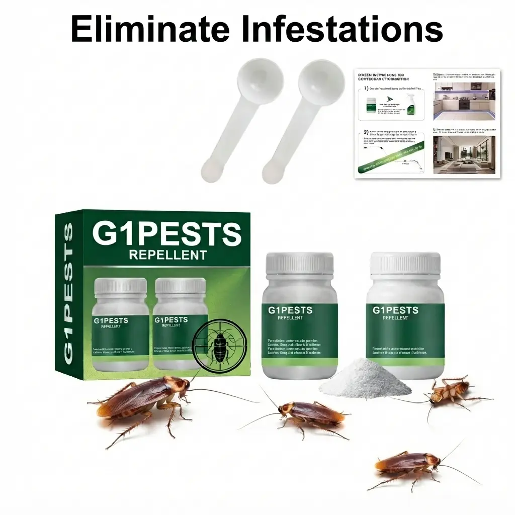 Pet & Family Safe Pest & Weed Control Kit - Indoor/Outdoor Insect Prevention Solution, Roach Control for Household Pests, Eliminates Ants, Spiders & 40+ Common Bugs, Powdered Formula Makes 1 Gal Usable Spray Powder Mix