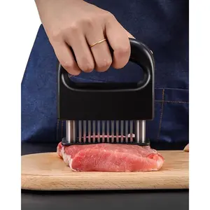 Meat Tenderizer Tool Heavy Duty 48 Stainless Steel Ultra Sharp Needle Blades for Chicken Steak Veal BBQ Kitchen Gadget Kitchenware Cutting Cooking