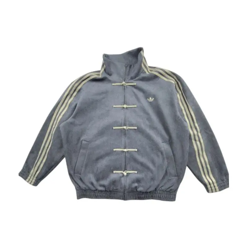 adidas Men's CTT Chinese Track Top 3.1 Gender Neutral Jacket Grey Blue, from StockX