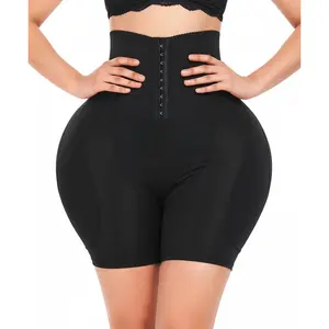 High-Waisted Butt Lifter Shapewear for Women - Adjustable with Removable Pads, Tummy Control, Breathable Compression Shorts and Smooth Silhouette Curvy Dream Fabric Soft Womenswear Essential Everyday Fit Hip Slim hip  dip  filler Stretchy Casual