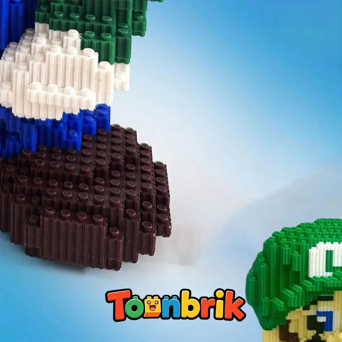 Toonbrik Game Series Medium Plumber Bro (3,250 PCS ), Micro 3D Building Block Model