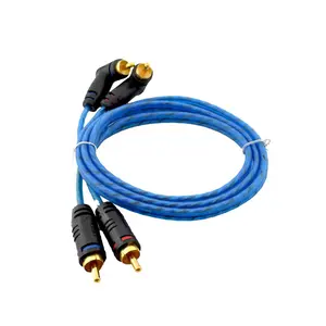 ORION Wired CR3FT (3-Ft Blue) 2 Channel RCA Male to RCA Male Stereo Car Audio Cable