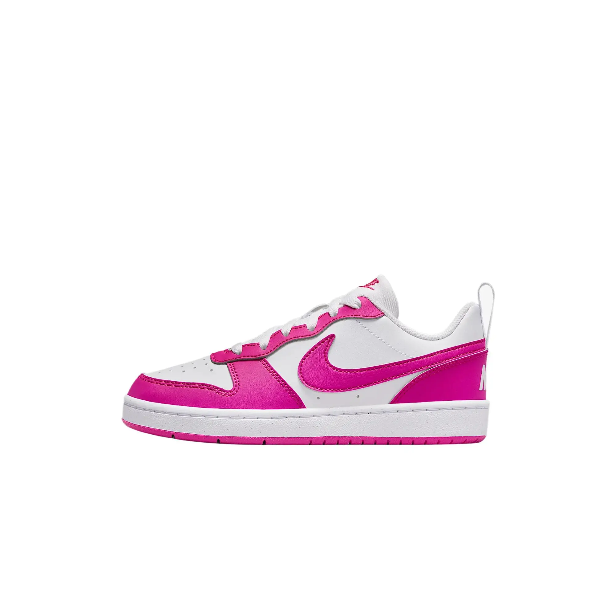 NIKE Borough Low Recraft GS 'Laser Fuchsia' Youth Casual Sports Shoes, Round Toe Athletic Training Footwear with Grippy Sole, Light Activities, Kids Sizes