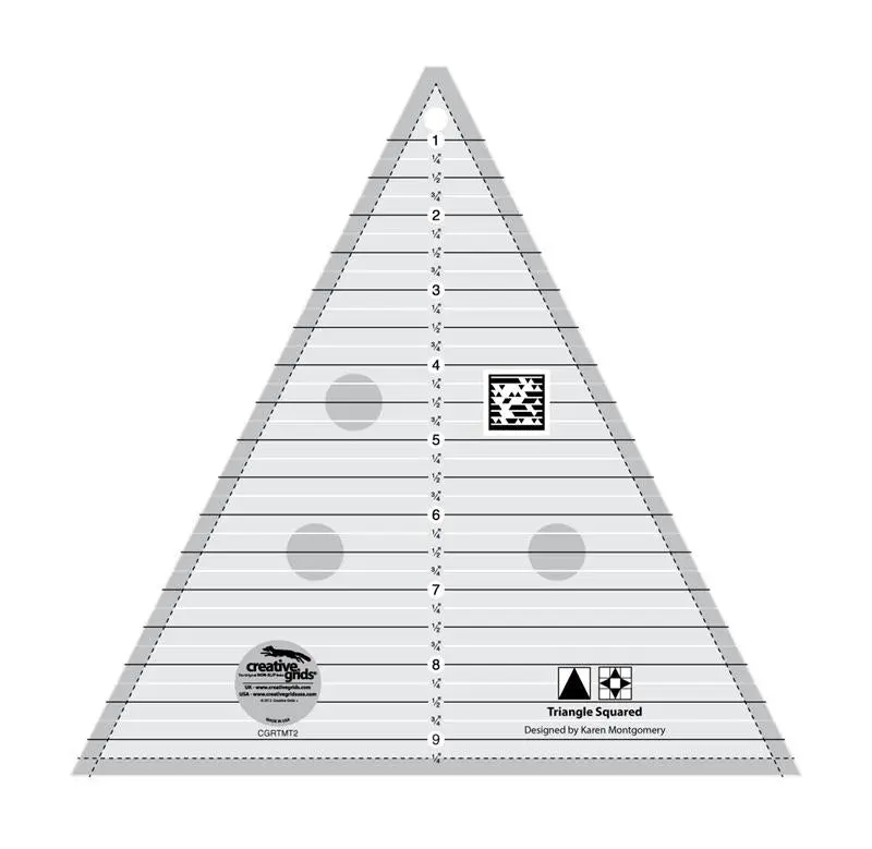 Creative Grids Triangle Squared Ruler CGRTMT2