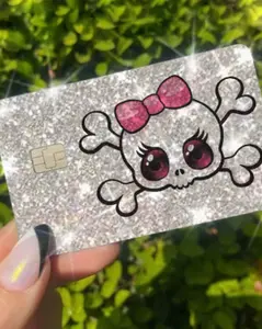 ExotixCard ultra bling reflective card skin back information