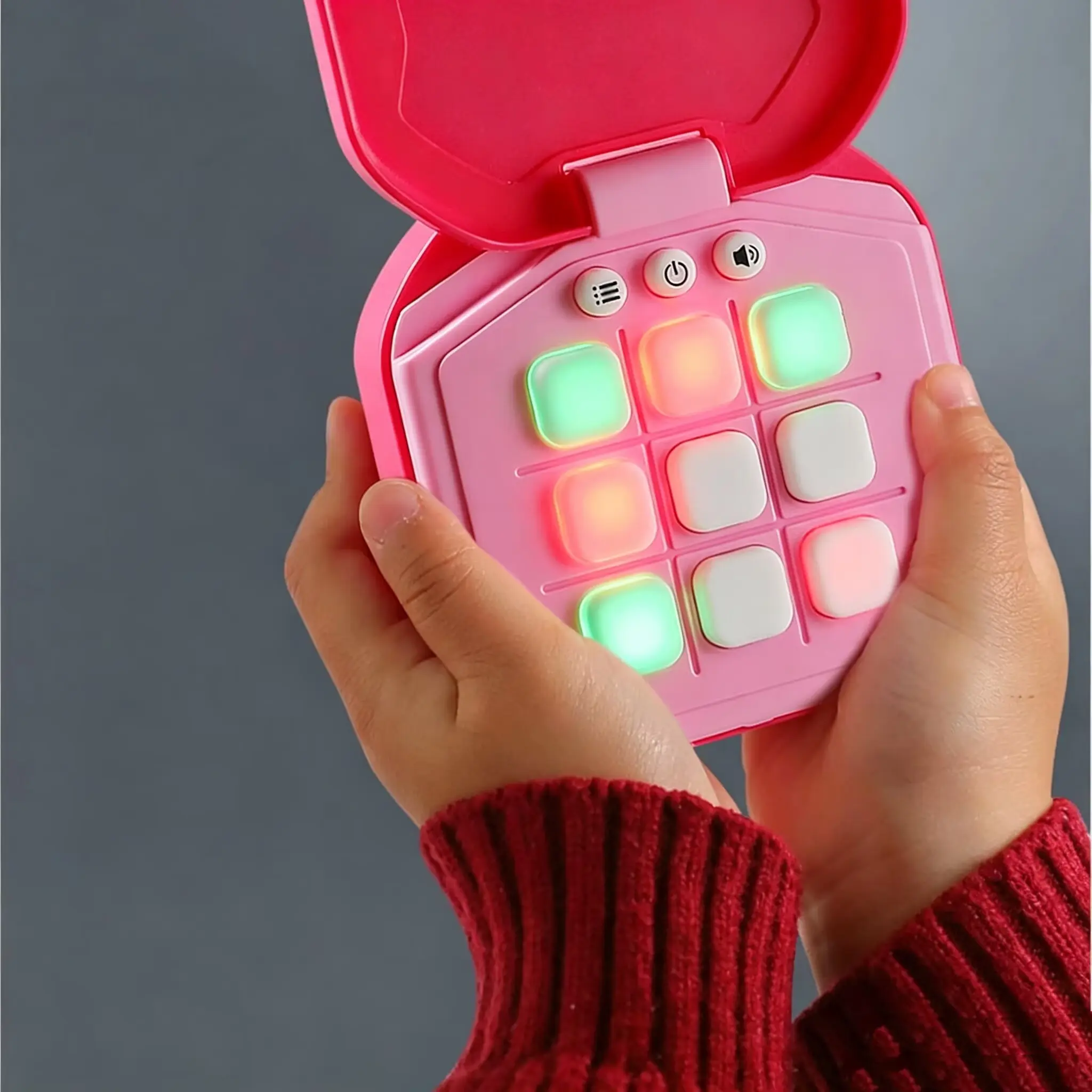 9 in 1 Electronic Tic Tac Toe Game, Handheld Digital Tic Tac Toe Bolt Game with Silent Mode, Portable Educational Toy Gift for Kids & Adults