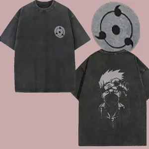 80s 90s Naruto Kakashi Oversized streetwear singlet muscle cotton outfits men short summer men's graphic tees Fits vacation outfits Anime tank tops men gifts SpringStatements