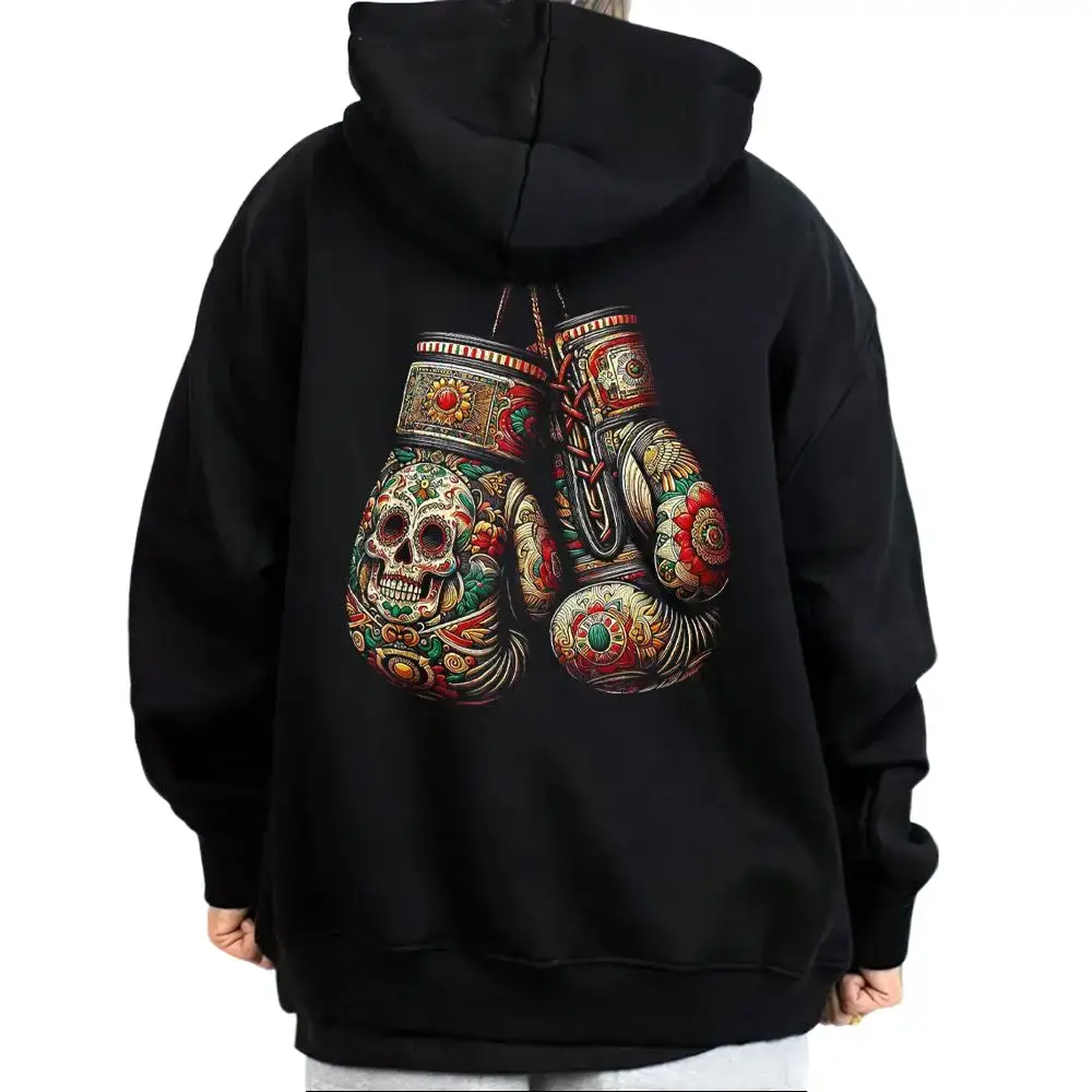 Mexican Vintage Style Boxing Chicano Clothing Mexican Clothes Chicano Style Art Graphic Tee for Men & Women Gangster Clothes Lowrider Art Cholo Outfit MXC00 Unisex Hoodie Loose Fit Medium Fabric Oversized Shirt