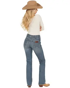 Wrangler Women's Retro Bailey Medium Wash High Rise Bootcut Stretch Denim Jeans - 112359359