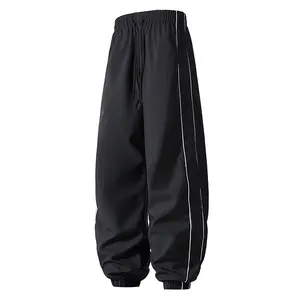 Men’s striped jogger sweatpants for spring/summer — casual, loose fit, versatile, suitable for sports, running, and fitness