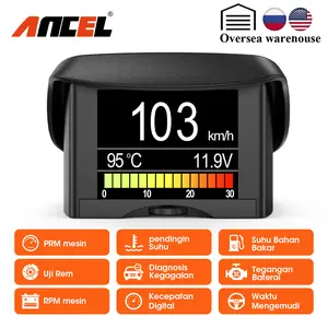 ANCEL A202 OBD2 Car Computer Display | Speed, RPM, Fuel Consumption, Engine Temp, Battery Voltage for Cars Without Gauges