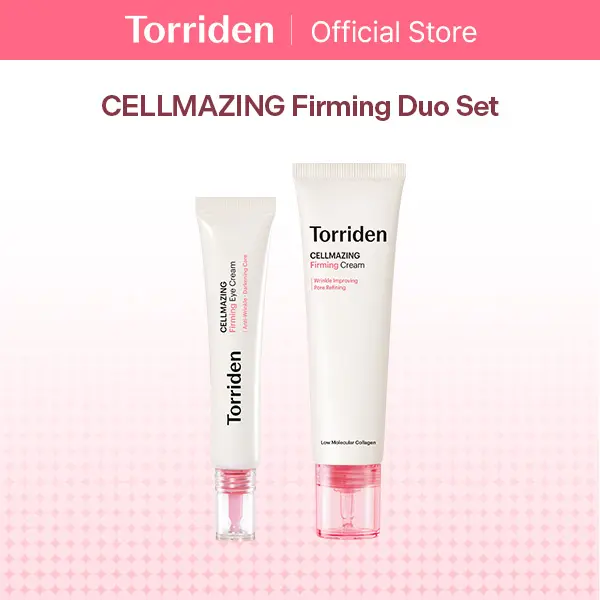 [Torriden Official] CELLMAZING Firming Duo Set (Firming Cream + Eye Cream) | Crease-Free Makeup Prep Duo, Elasticity Boost, Clean Beauty