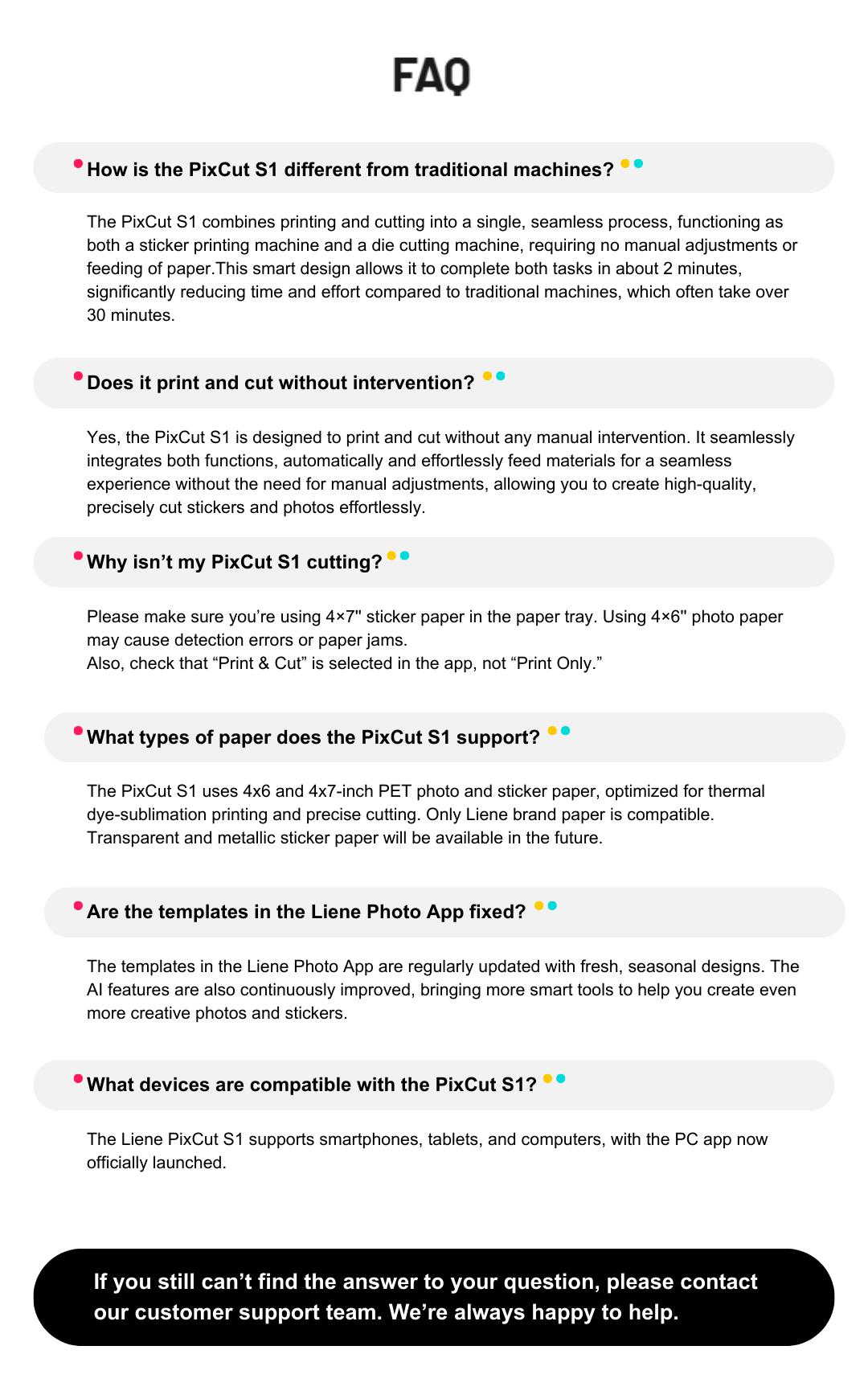 Liene PixCut S1 All-in-One Photo Sticker Printer & Cutting Machine - Bluetooth Thermal Dye-Sublimation Sticker Maker for DIY Crafts & Personalized Gifts, 300 DPI Prints, AI Auto-Cutting, Smart Design App with AI Creation Tools, Valentine's Day Gift