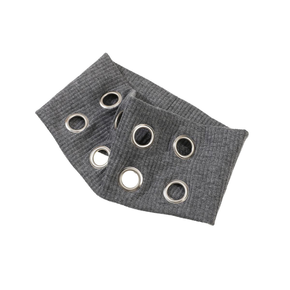 AWAYTR Harajuku Y2K Punk Girl Punk Grunge Hollowed Out Eyelets Wide Headband Elastic Headbands Fashion Steampunk Gothic Sports Headbands Hair Accessories