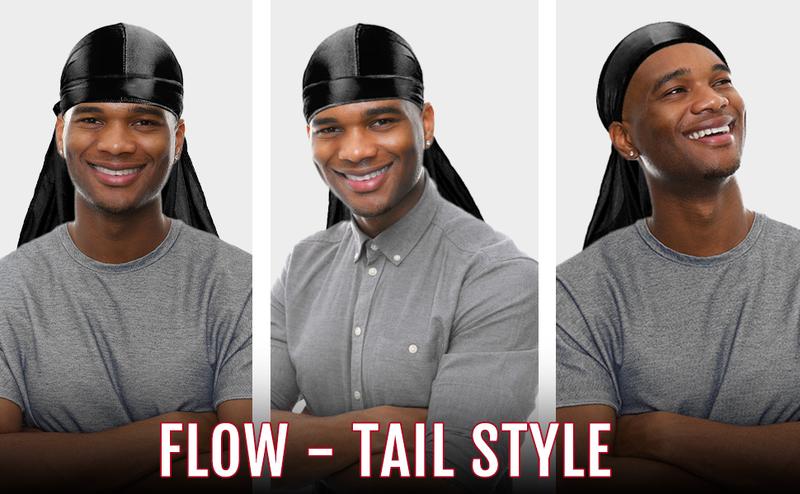 Silky Durags for Men Wave Pomade Strong Hold Easy Wash 360 Wave Turban Hats Workout Hat